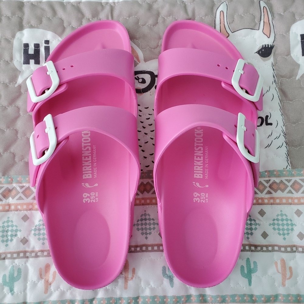 Brand New WOT Hot Pink Birkenstocks 39